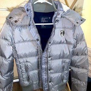 Abercrombie and Fitch quilted winter puffer jacket